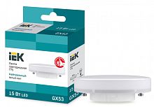 IEK Лампа светодиодная LED 15вт GX53 белый таблетка ECO (LLE-T80-15-230-40-GX53)