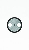 ABB Накладка для TV-R розетки SKY Moon кольцо черное стекло  (8650 CN)  (2CLA865000A1501)