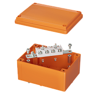 DKC Коробка пластиковая FS с гладкими стенками и клеммниками IP56 150х110х70мм 4р 450V 20A 10мм.кв нерж (FSK20410)