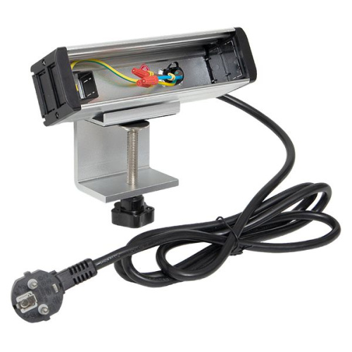 EKF Встраиваемый настольный розеточный блок для крепления к столу, 8 модулей, C-Line (cl-vnbco-8-s)