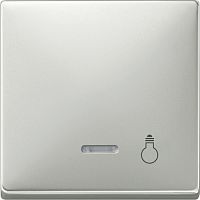 SCHNEIDER ELECTRIC Клавиша с окошком для светоиндикатора СВЕТ сталь (MTN437946)