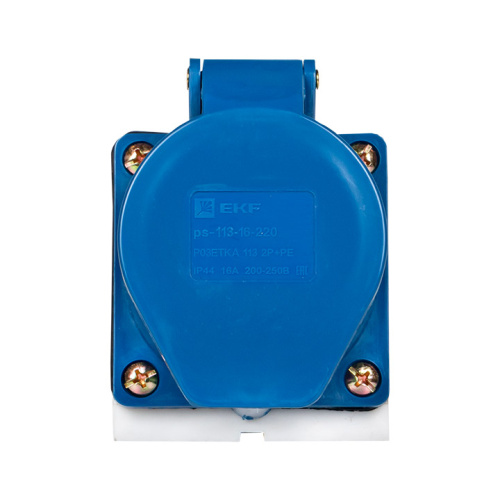 EKF Розетка кабельная 16А 2Р+Е IP44 на поверхность 220В (ps-113-16-220) фото 4