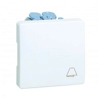 SIMON Кнопка клавишная свет, 10А 250В, S27 белый (27151-65)