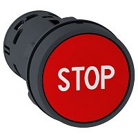 SCHNEIDER ELECTRIC Кнопка 22мм красная НО+НЗ с маркировкой STOP (XB7NA4534)