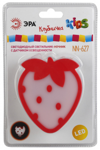ЭРА Ночник NN-627-LS-R красный  (12/48/384)  (Б0015240)