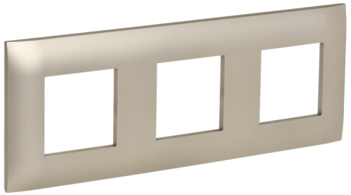 IEK SKANDY Рамка 3-местная SK-F03Sh шампань  (SK-M32-K37)