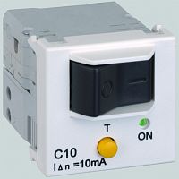 SIMON Connect Термомагнитный дифференциальный автомат 10A K45 45x45мм белый (K107A-9)
