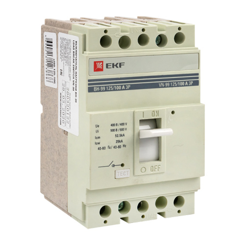 EKF Выключатель нагрузки ВН-99 125/100А 3P (sl99-125-100)
