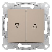 SCHNEIDER ELECTRIC Sedna Выключатель для жалюзи электронный блок титан (SDN1300168)