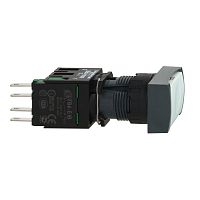 SCHNEIDER ELECTRIC Кнопка 16мм белая с возвратом квадратная (XB6DA11B)