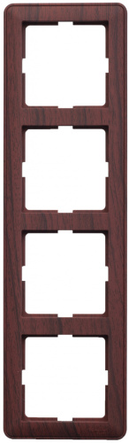 SCHNEIDER ELECTRIC W59 Рамка 4 поста мореный дуб (KD-4-98)