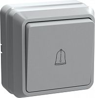 IEK ОКТАВА Выключатель одноклавишный с кнопкой белый 10А (EVO13-K01-10-DC)