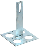 IEK Держатель проводника круглого 6-8мм для плоской кровли h=90мм оцинкованная сталь HDZ  (ZDP85-14-1-68-90)