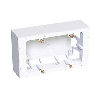 SCHNEIDER ELECTRIC Коробка для наружного монтажа 2x45 глубина 40мм (ALB44444)