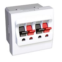 SCHNEIDER ELECTRIC Розетка аудио двойная  (4 контакта) (ALB44388)