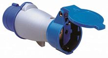 ABB Адаптер 16A 2P+E IP44 брызгозащищенный IEC/Schuko  (216 SCHUKO)  (2CMA170196R1000)