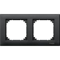SCHNEIDER ELECTRIC M-Plan Рамка 2 поста антрацит (MTN486214)