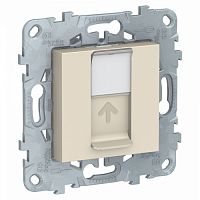 SCHNEIDER ELECTRIC Панель лицевая UNICA NEW RJ45 KEYSTONE/SYSTIMAX бежевый (NU546144)