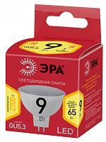 ЭРА Лампа светодиодная LED 9Вт MR16 2700К GU5.3 тёплый софит (Б0032972)