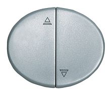 ABB TACTO Клавиша для выключателя жалюзи серебро (5544 PL)
