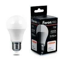 FERON Лампа светодиодная LED 7вт Е27 теплый FERON .PRO OSRAM (LB-1007) (38023)