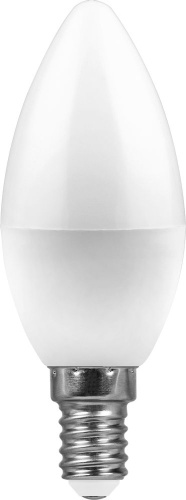 FERON Лампа светодиодная LED 7вт E14 белый матовая свеча (LB-97) (25476)
