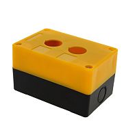 EKF Корпус КП102 пластиковый 2 кнопки желтый (cpb-102-o)
