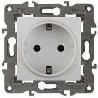 ЭРА Розетка 2P+E Schuko, 16А-250В,  Elegance, белый, 14-2101-01 (Б0034264)