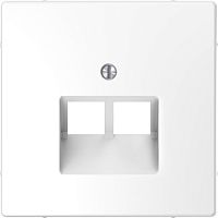 SCHNEIDER ELECTRIC Накладка центральная D-Life для розетки двойной RJ45 белый лотос SD (MTN4522-6035)