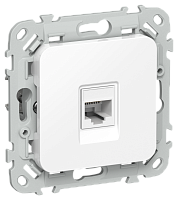 FLITE Розетка компьютерная RJ45 категория 5Е UTP  белый (FI-K12-1-K01)