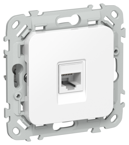 FLITE Розетка компьютерная RJ45 категория 5Е UTP  белый (FI-K12-1-K01)