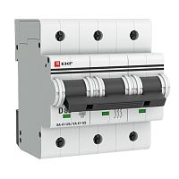 EKF Автоматический выключатель ВА 47-125 3P 80А  (D) 15кА  PROxima (mcb47125-3-80D)