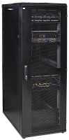 ITK Шкаф серверный 19 48U 800х1000мм перфорированные двери черный (место 2 из 3) Для полного компле