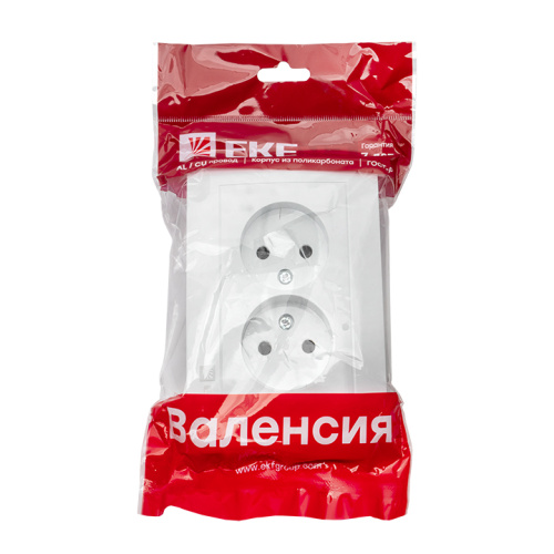 EKF Валенсия розетка 2-местная б/з 10А белая с защ. штор. EKF PROxima (EWR10-102-10) фото 4 EKF Валенсия розетка 2-местная б/з 10А белая с защ. штор. EKF PROxima (EWR10-102-10) фото 4