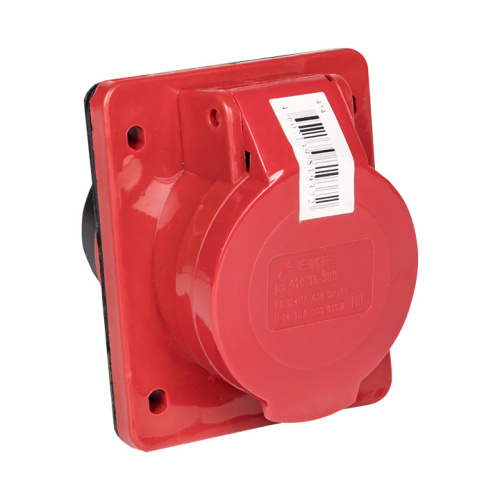 EKF Розетка кабельная 16А 3Р+Е IP44 скрытая 380В 414 (ps-414-16-380)