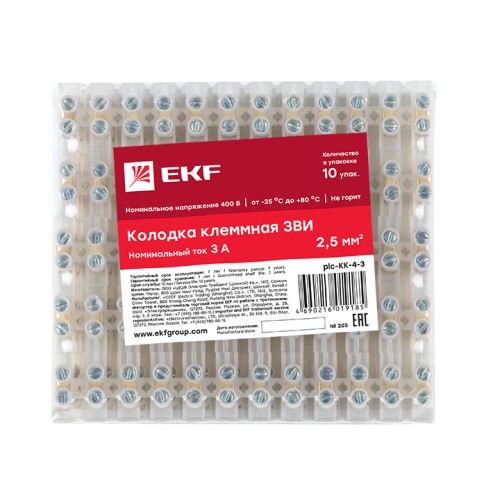 EKF Клеммник 4х3 (plc-KK-4-3) фото 4
