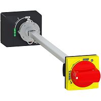 SCHNEIDER ELECTRIC Выносная поворотная рукоятка с красной рукояткой и желтой панелью IP65 NSXm (LV426934)