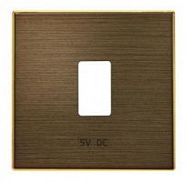 ABB Накладка для механизма USB зарядного устройства, серия SKY, цвет античная латунь  (8585.2 OE)  (2CLA858520A1201)
