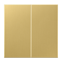 JUNG Клавиша 2-я для выключателей и кнопок  без подсветки. Серия LS990  Материал- металл  Цвет- классиче (ME2995C)