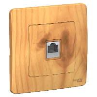 SCHNEIDER ELECTRIC BLANCA скрытой установки розетка телефонная RJ11, ясень (BLNIS011005)