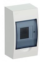 IEK Щит распределительный навесной ЩРн-П-4 IP41 пластиковый белый прозрачная дверь (MKP12-N-04-40-20)