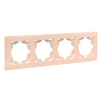 EKF Валенсия рамка 4-местная кремовая EKF PROxima (EWM-G-304-20)