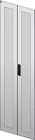 Дверь перфорированная двустворчатая для шкафа LINEA N 38U 600мм черная