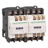 SCHNEIDER ELECTRIC Контактор реверсивный D 3Р,12 A,НО+НЗ,24V 50/60 Гц, зажим фастон (LC2D129B7)