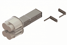 DKC Питающий элемент + заглушка, тип 1, Cu, 2P/4P, 25A (LTC25DFED3AA000)