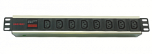DKC Блок розеток для 19 шкафов, 8 розеток IEC60320 С13, амперметр (R519iec8amc14)