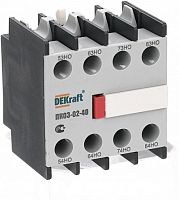DEKRAFT Приставка контактная ПК03-02-40 лицевая установка 4НО  (24103DEK)