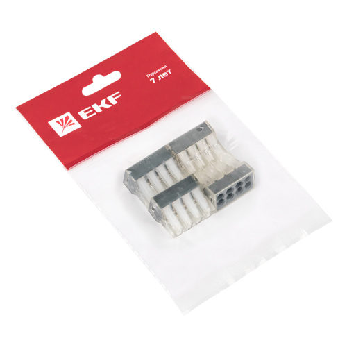 EKF Клемма строительно-монтажная СМК модель 108 8 отверстий 1.0-2.5мм2 (4шт) PROxima (plc-smk-108r) фото 3 EKF Клемма строительно-монтажная СМК модель 108 8 отверстий 1.0-2.5мм2 (4шт) PROxima (plc-smk-108r) фото 3