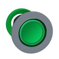 SCHNEIDER ELECTRIC Головка кнопки 22мм, зеленая, с подсветкой, с задержкой, заподлицо, пластик C0 (ZB5FH033C0)