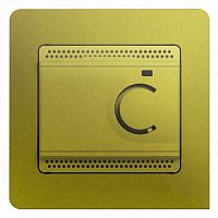 SCHNEIDER ELECTRIC GLOSSA Термостат электронный теплого пола с датч+5-+50°C10Aв сборе фисташковый (GSL001038)